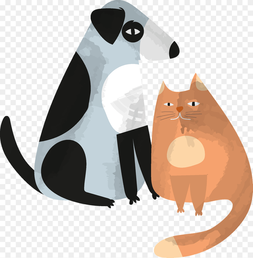 Dog And Cat Clipart, Adult, Person, Man, Male Png Image