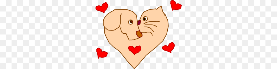 Dog And Cat Heart Clip Art, Baby, Person, Food, Ketchup Free Transparent Png