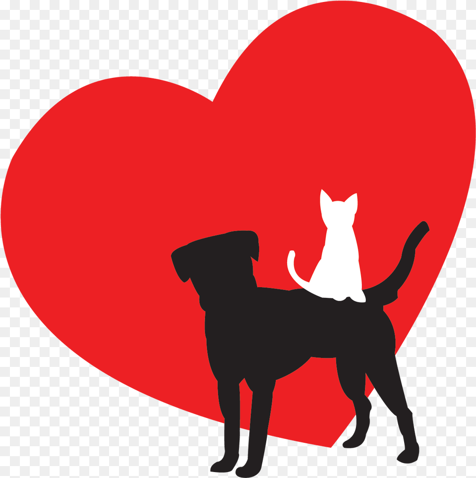 Dog And Cat Icon, Heart, Silhouette, Animal, Mammal Png