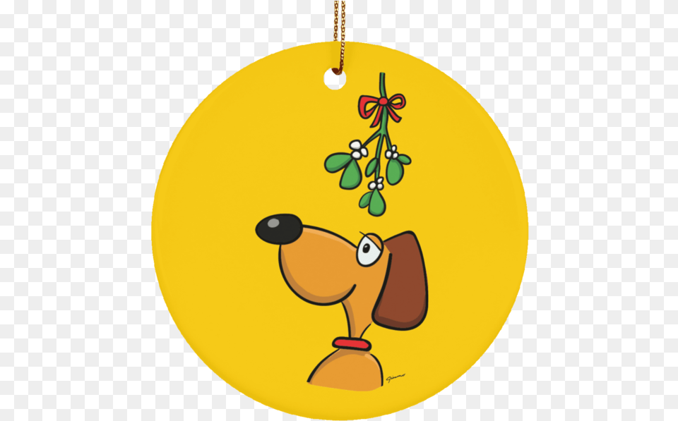 Dog And Mistletoe Limited Edition Christmas Ornament, Food, Nut, Plant, Produce Free Transparent Png