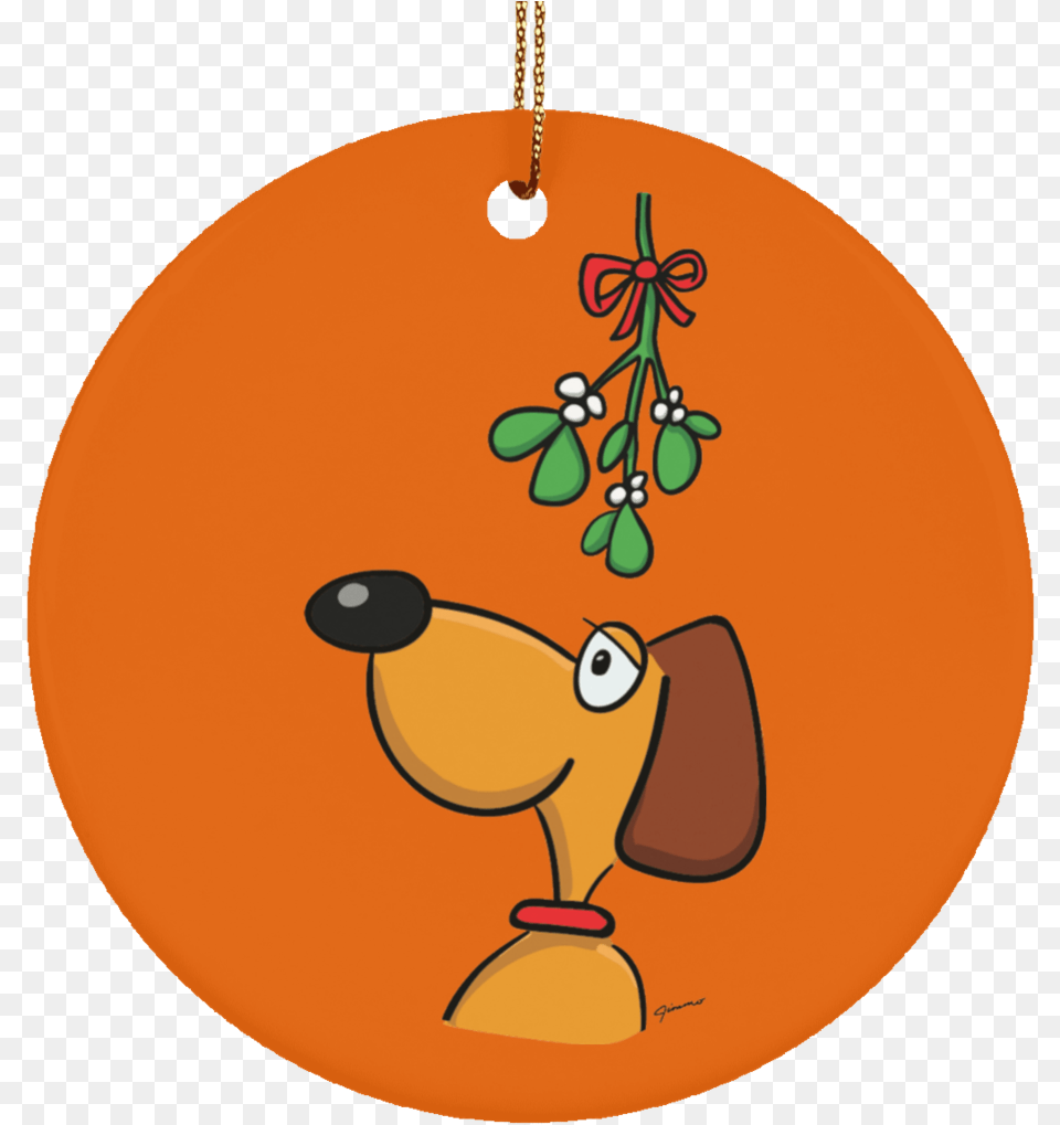 Dog And Mistletoe Limited Edition Christmas Ornament Ideas, Accessories, Food, Produce Png