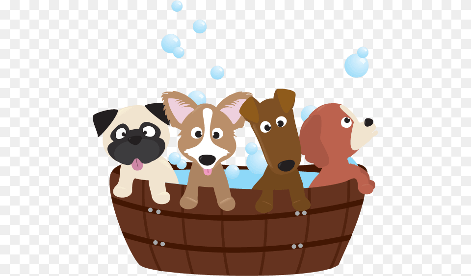 Dog Bath Tub Cartoon, Animal, Bear, Mammal, Wildlife Free Png Download