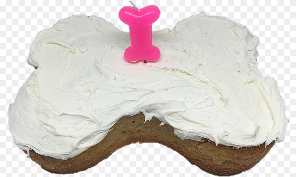 Dog Birthday Cake Candle Dog Birthday Cake Transparent, Cream, Dessert, Food, Icing Free Png