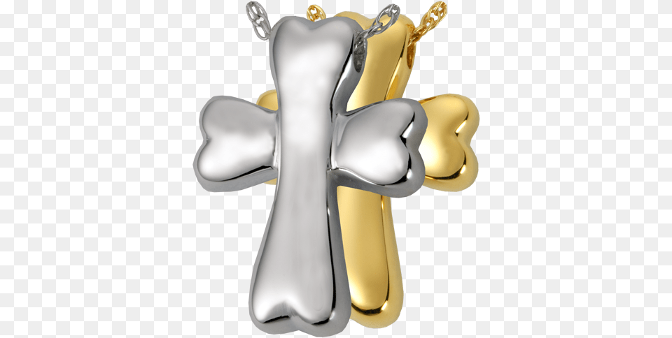 Dog Bone Cross Pendant 14k Solid Yellow Or White Gold Memorial Gallery 3567s Pet Cremation Jewelry Dog Bone, Symbol, Accessories, Smoke Pipe Free Transparent Png
