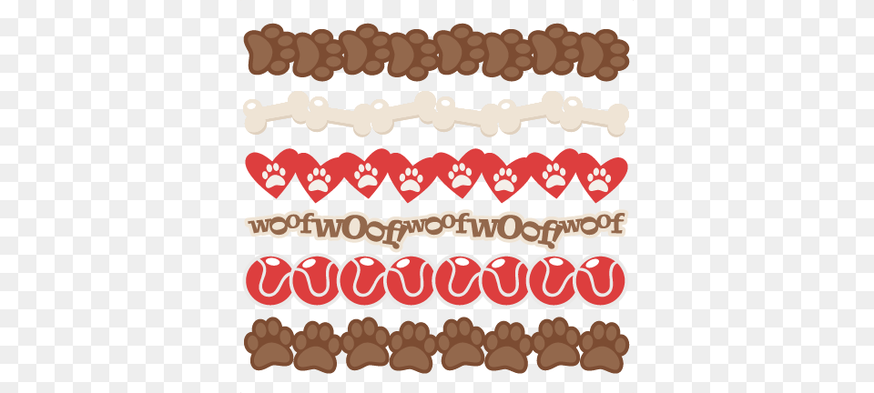 Dog Borders Svg Scrapbook Cut File Cute Clipart Files Dog Border Scrapbook, Food, Sweets, Dynamite, Weapon Free Transparent Png