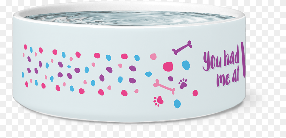 Dog Bowl You Had Me At Woofclass Circle, Plate, Tub Png Image