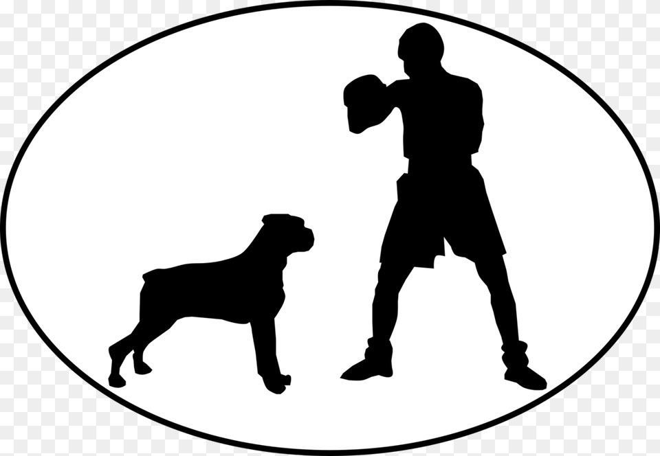 Dog Breed Computer Icons Boxing Silhouette Document, Adult, Person, Man, Male Free Png Download