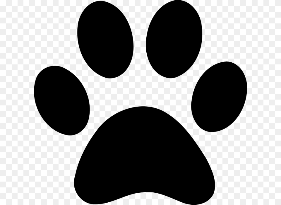 Dog Cat Paw Clip Art, Gray Free Png Download