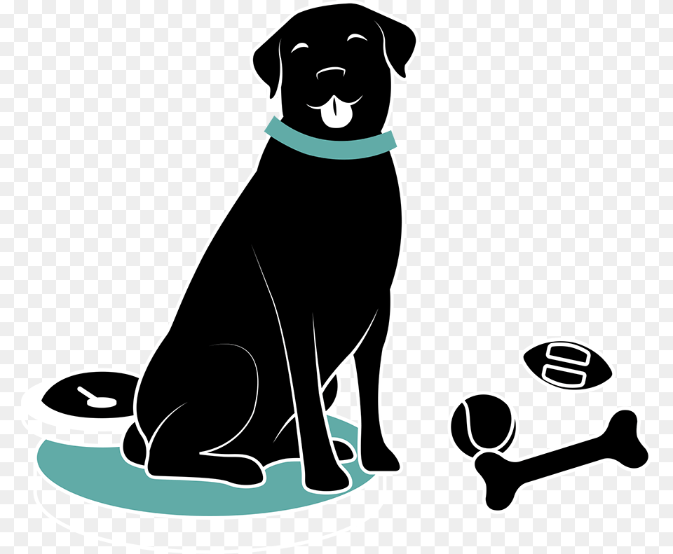 Dog Catches Something, Stencil, Baby, Person, Face Free Png Download