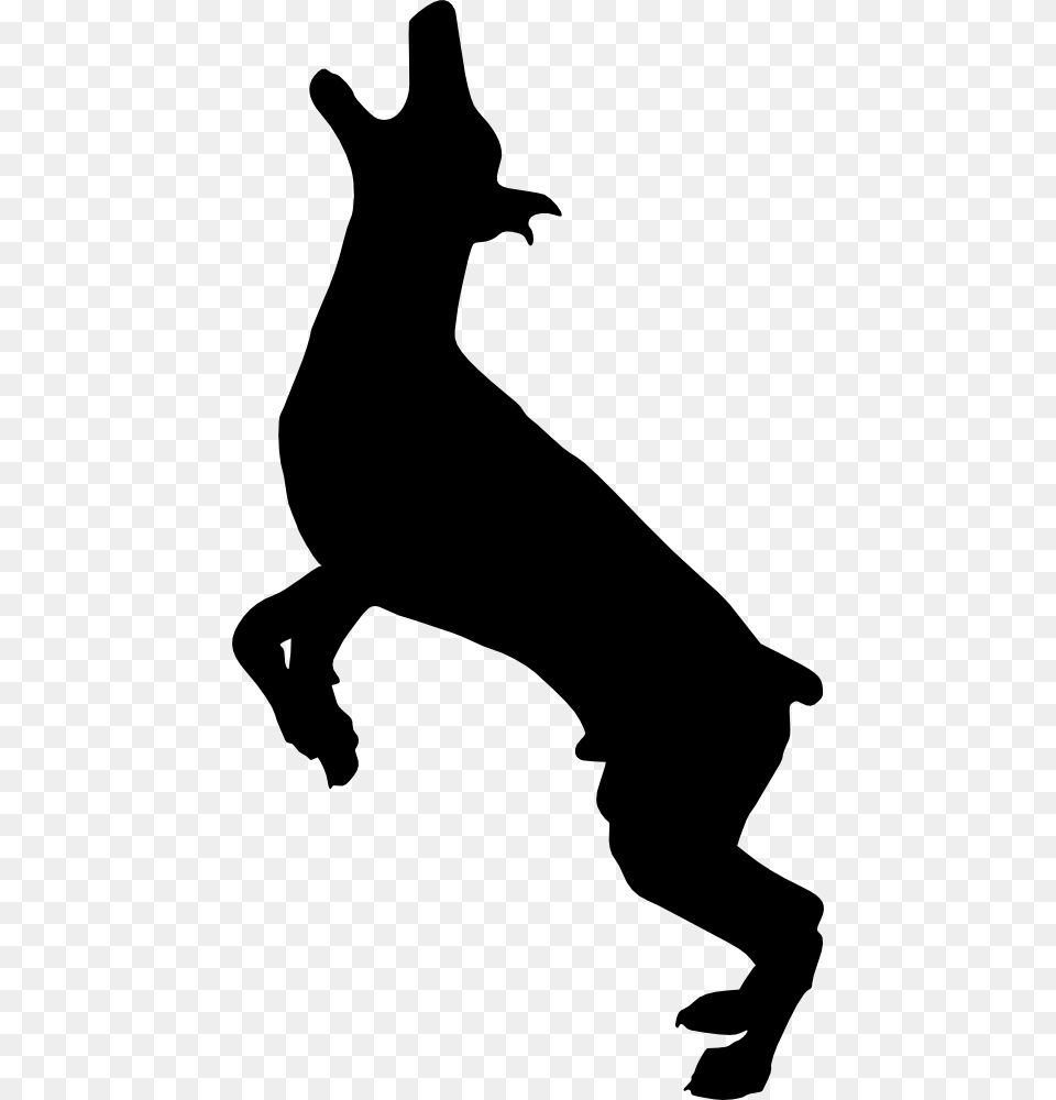 Dog Catches Something, Silhouette, Stencil, Person Free Transparent Png