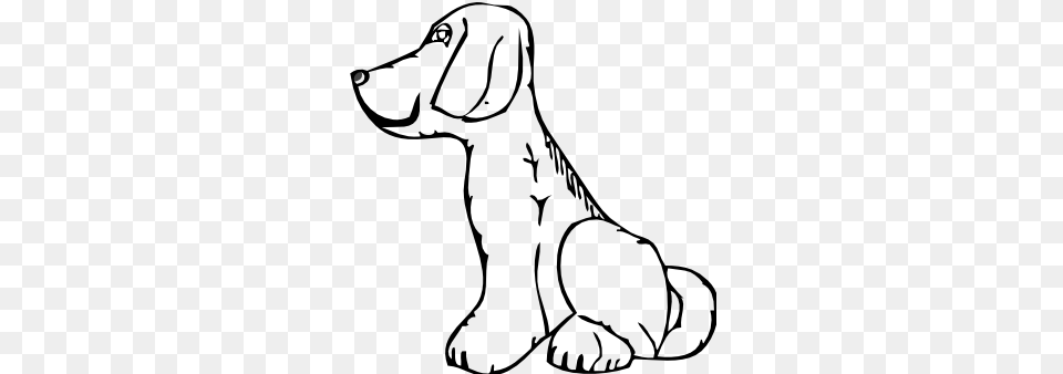 Dog Clip Art Black And White, Animal, Canine, Hound, Mammal Free Png Download