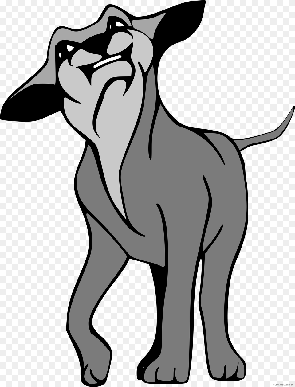 Dog Clipart Angry Cartoon Angry Dog Gif, Stencil, Person Free Png Download