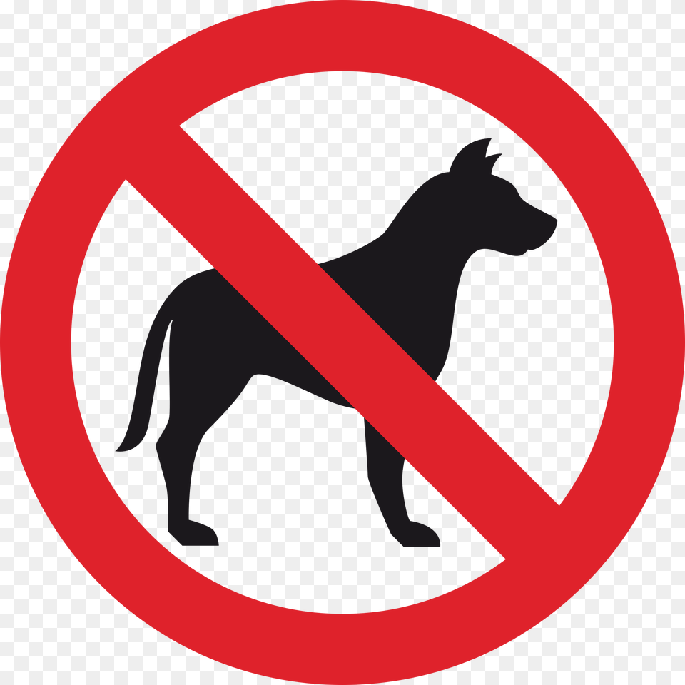 Dog Clipart Log No Dog Sign Vector, Symbol, Road Sign Free Transparent Png