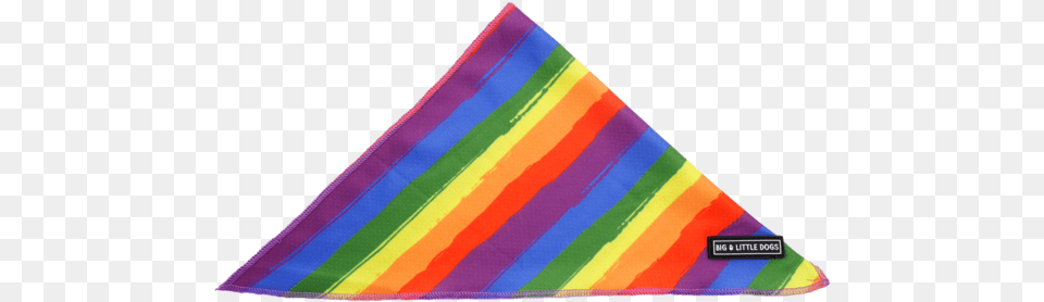 Dog Cooling Neckerchief Bandana Rainbow Pride Art Paper, Triangle, Napkin Free Transparent Png