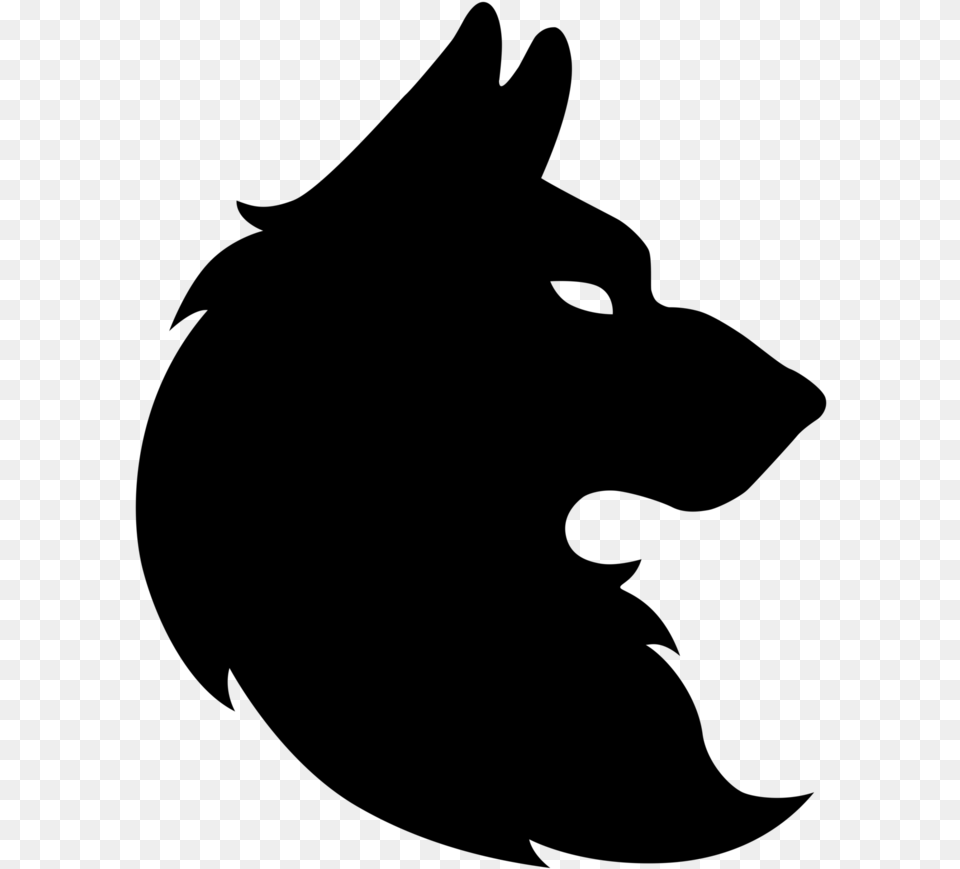 Dog Coyote Drawing Clip Art Wolf Head Silhouette, Gray Free Transparent Png