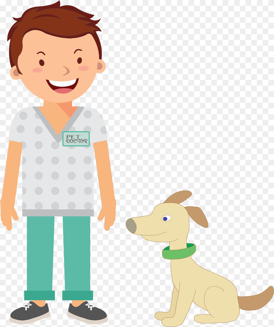 Dog Doctor Doctor And Patient Clipart, Person, Face, Head, Clothing Free Transparent Png