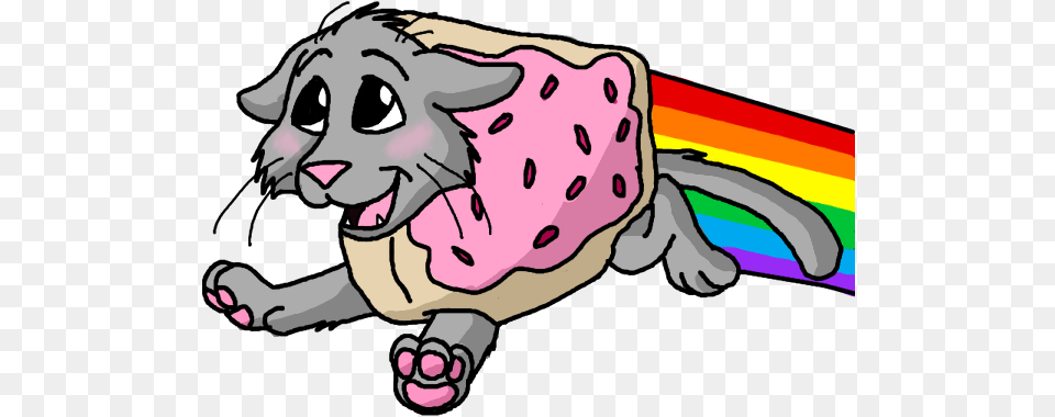Dog Dog Like Mammal Mammal Cartoon Clip Art Art Meme Nyan Cat, Baby, Person, Face, Head Free Png Download