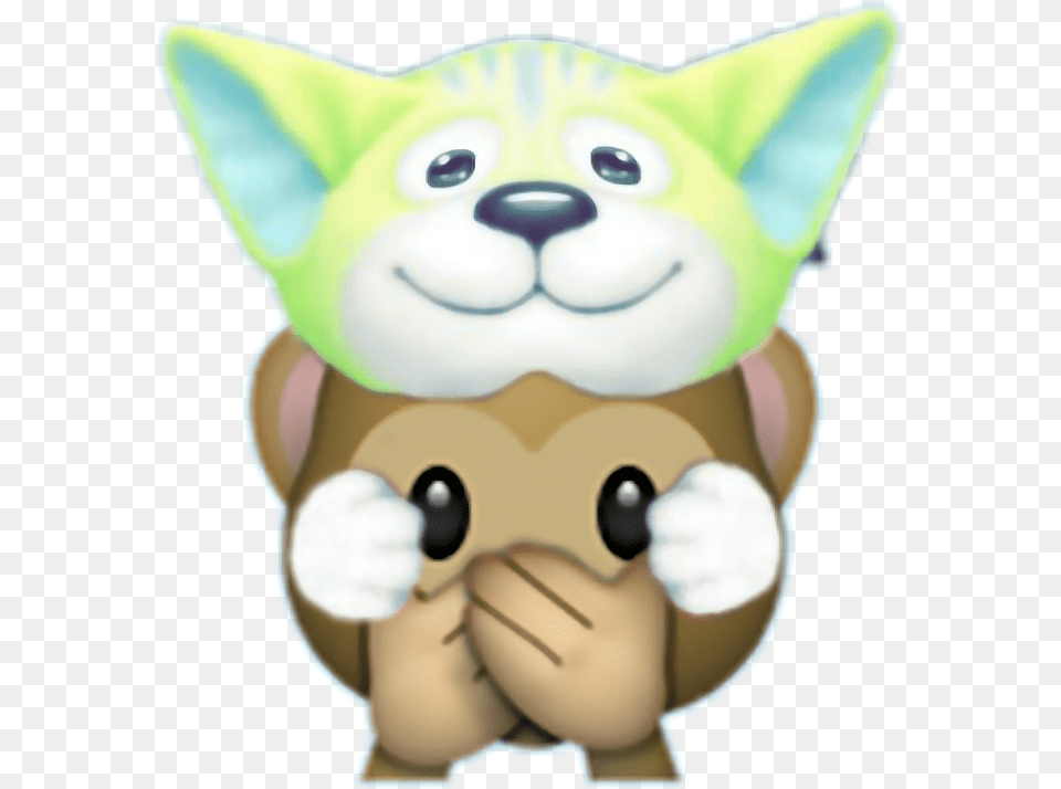 Dog Dogfilter Monkey Emoji Snapchatfilter Snapchatfreet Flower Crown Emoji Monkey, Plush, Toy, Snout, Animal Png Image