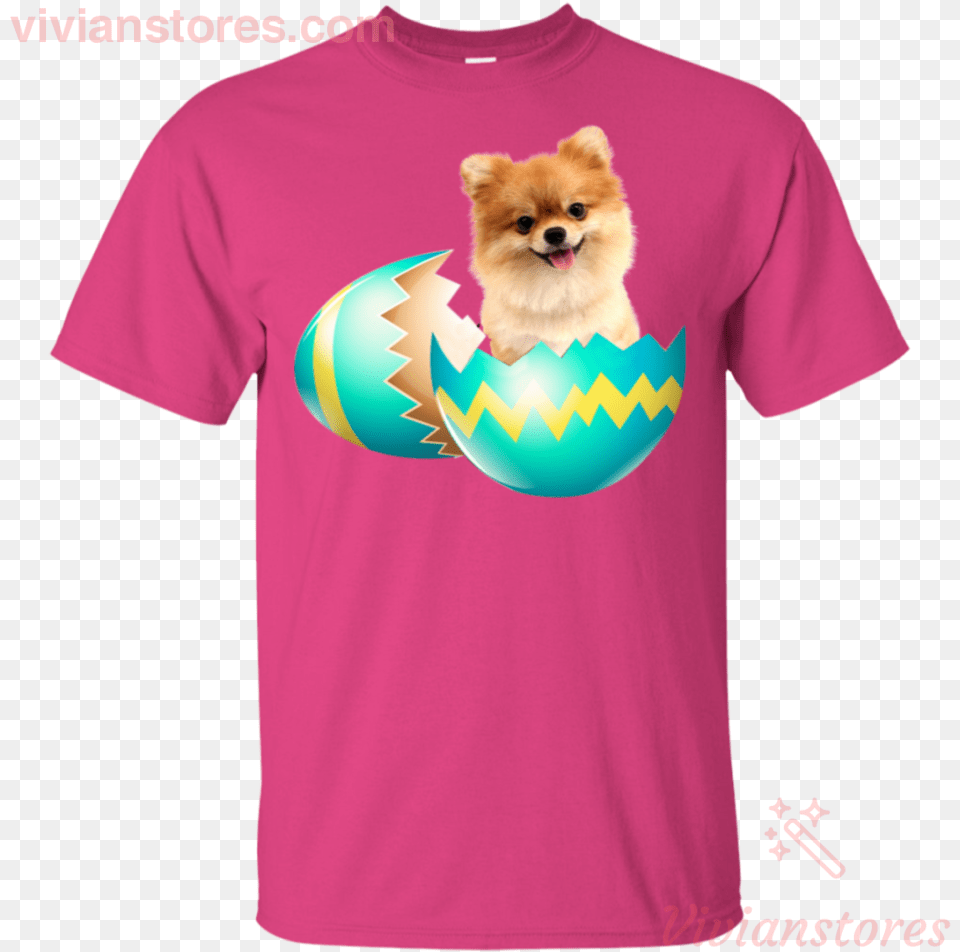 Dog Easter Cute Pomeranian Egg Gift Shirt For Easter, Clothing, T-shirt, Animal, Canine Png