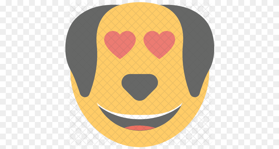 Dog Emoji Icon Smiley, Photography, Face, Head, Person Png Image