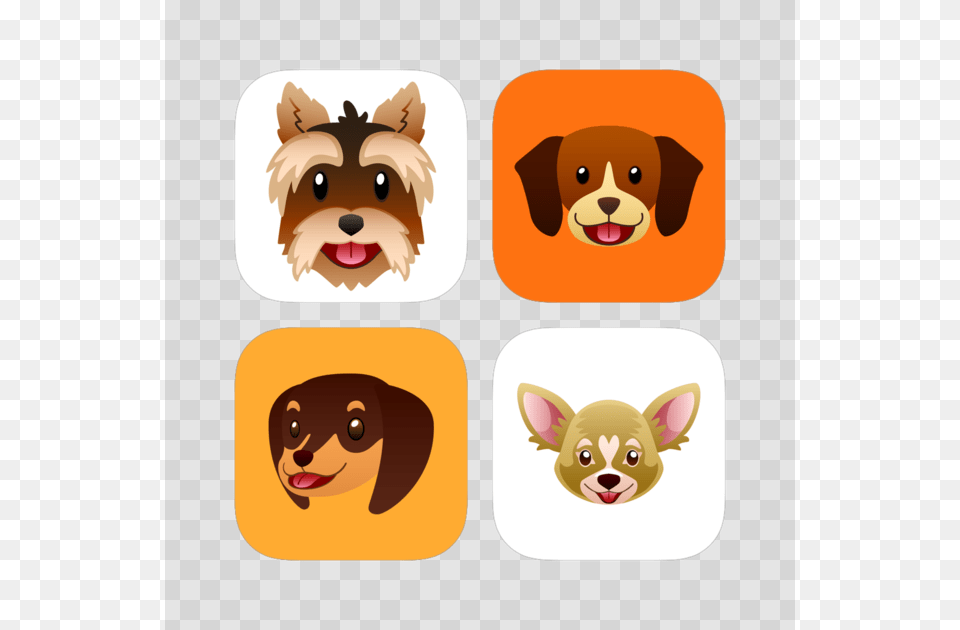 Dog Emoji Stickers Bundle 2 For Imessage 4 Cartoon, Animal, Mammal, Pig, Face Png