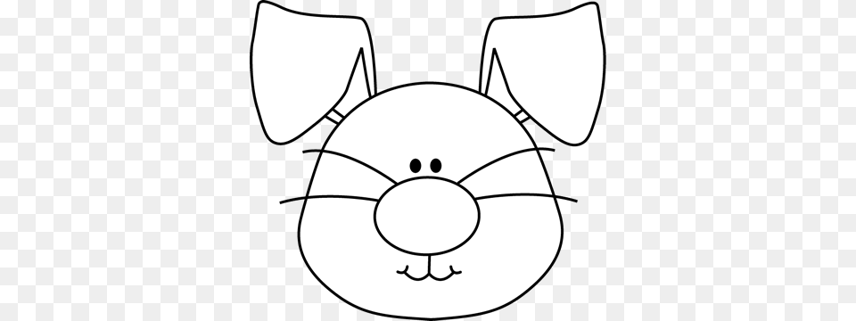 Dog Face Clipart Black And White Bunny Head Black White Howard B Wigglebottom Learns To Listen Activities, Stencil, Ammunition, Grenade, Weapon Png