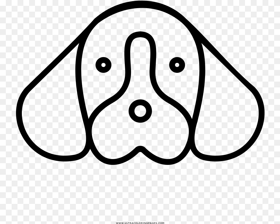 Dog Face Coloring, Gray Png