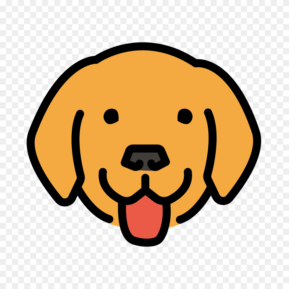 Dog Face Emoji Clipart, Animal, Canine, Mammal, Golden Retriever Png