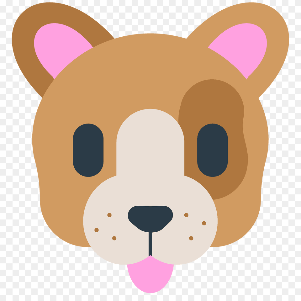 Dog Face Emoji Clipart, Snout, Plush, Toy Free Transparent Png