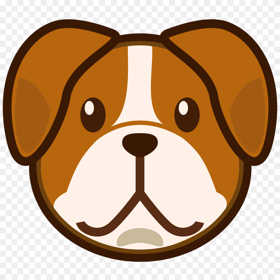 Dog Face Emoji Clipart, Animal, Canine, Mammal, Bulldog Png