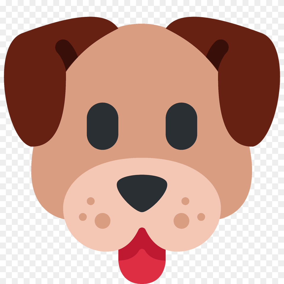 Dog Face Emoji Clipart, Snout, Animal, Bear, Mammal Png Image