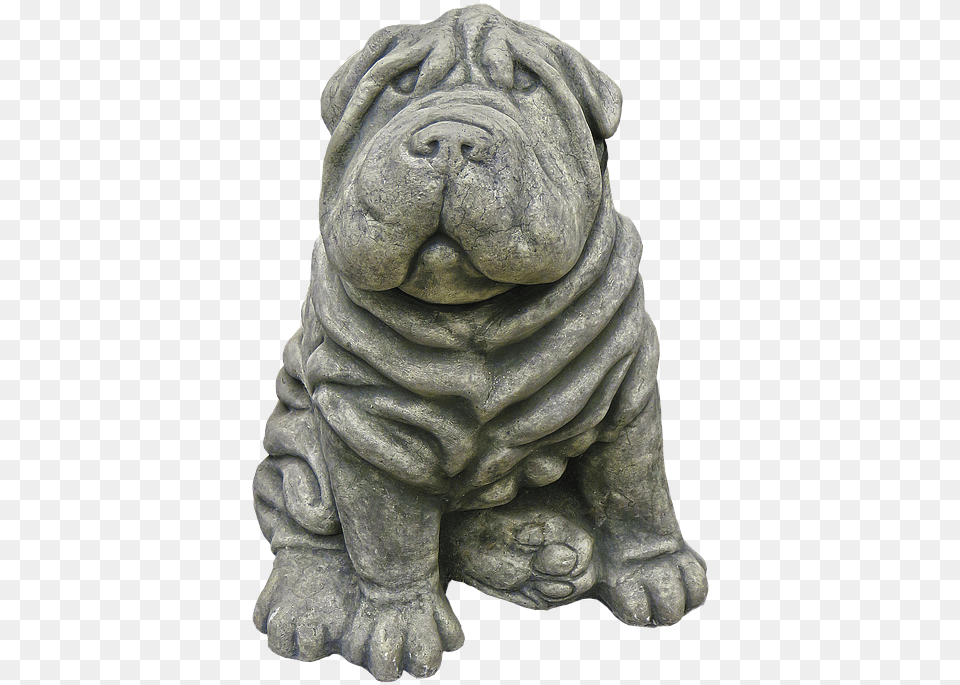 Dog Figure Wrinkled Ceramic Animal Figure Shar Pei, Accessories, Ornament, Art, Baby Png