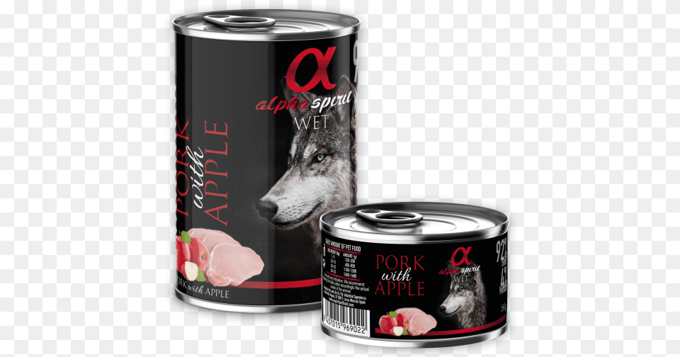 Dog Food Alpha Spirit Miscota Alpha Spirit Dog Pig Apple Steamy 3 X 150 G, Aluminium, Tin, Can, Canned Goods Free Transparent Png