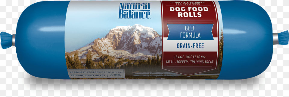 Dog Food Rolls Beef Formula Dog Food Roll, Bottle, Cylinder, Water Bottle, Beverage Png Image