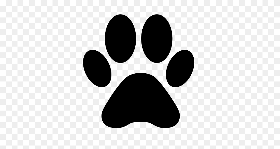 Dog Foot Prints Footprint Icon With And Vector Format, Gray Png Image