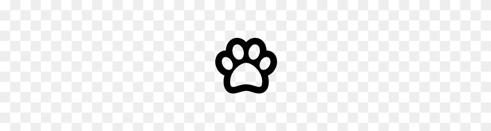 Dog Footprint Outline Pngicoicns Icon Download, Gray Png Image