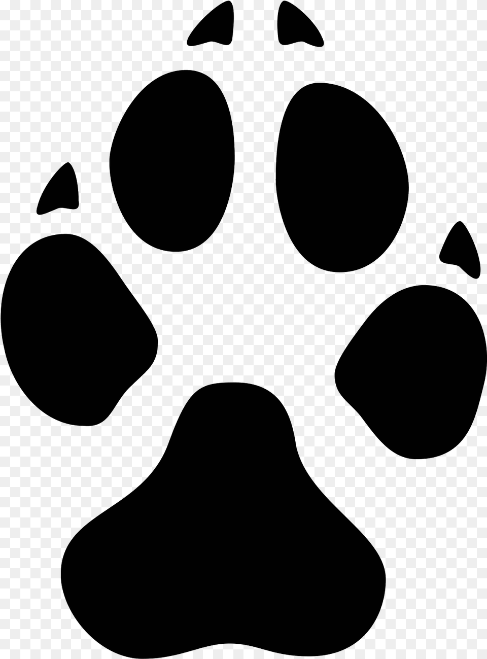 Dog Footprints, Gray Free Png Download