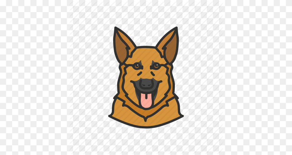 Dog German Shepard Police Dog Icon, Animal, Canine, Mammal, German Shepherd Free Png Download