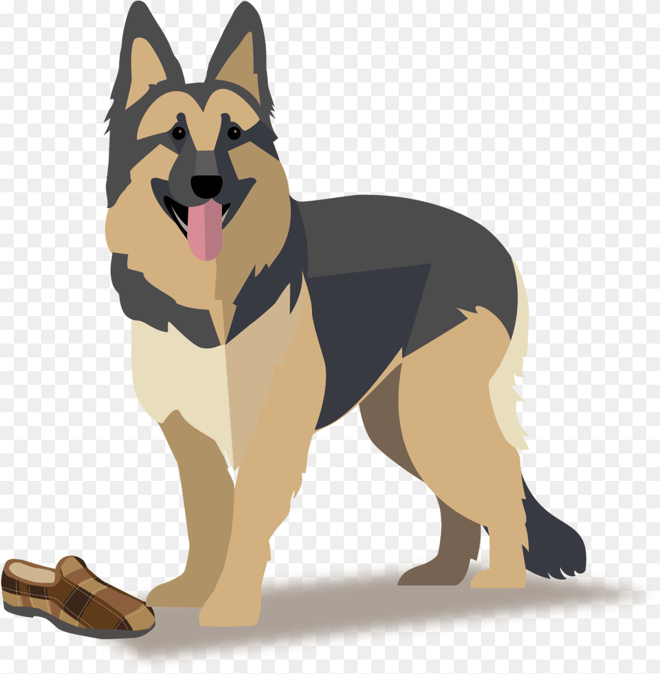 Dog German Shepherd Cartoon, Animal, Canine, German Shepherd, Mammal Free Png Download