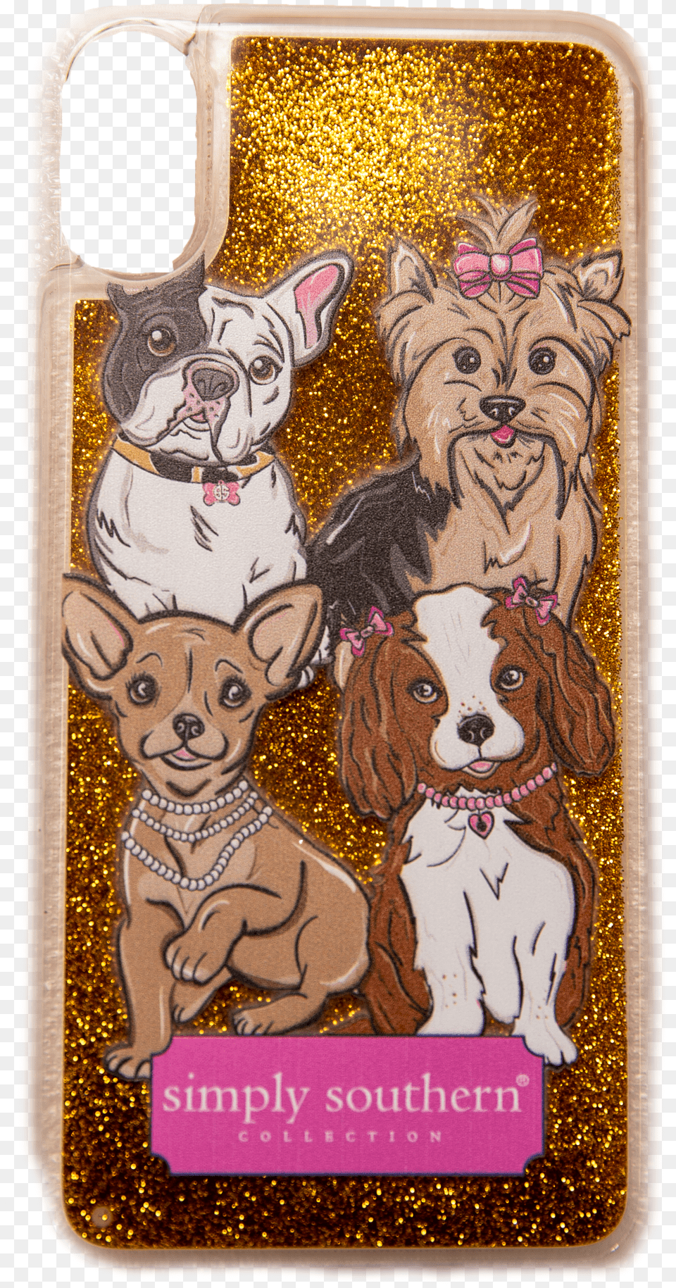 Dog Gold Glitter Phone Caseclass Lazyload Lazyload Cartoon Free Png Download