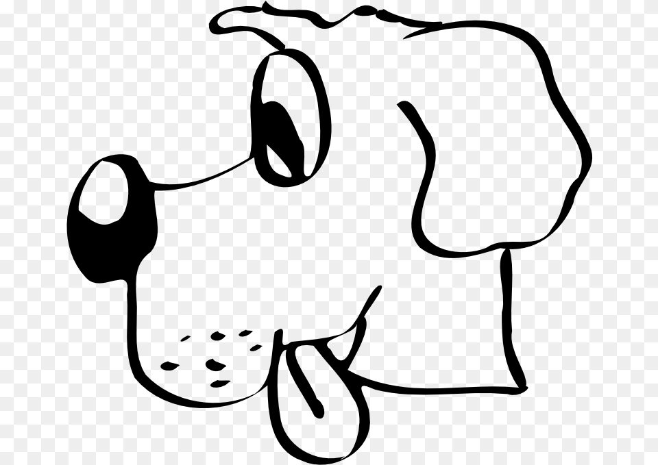 Dog Head 2 Svg Clip Arts 600 X 530 Px, Gray Free Transparent Png