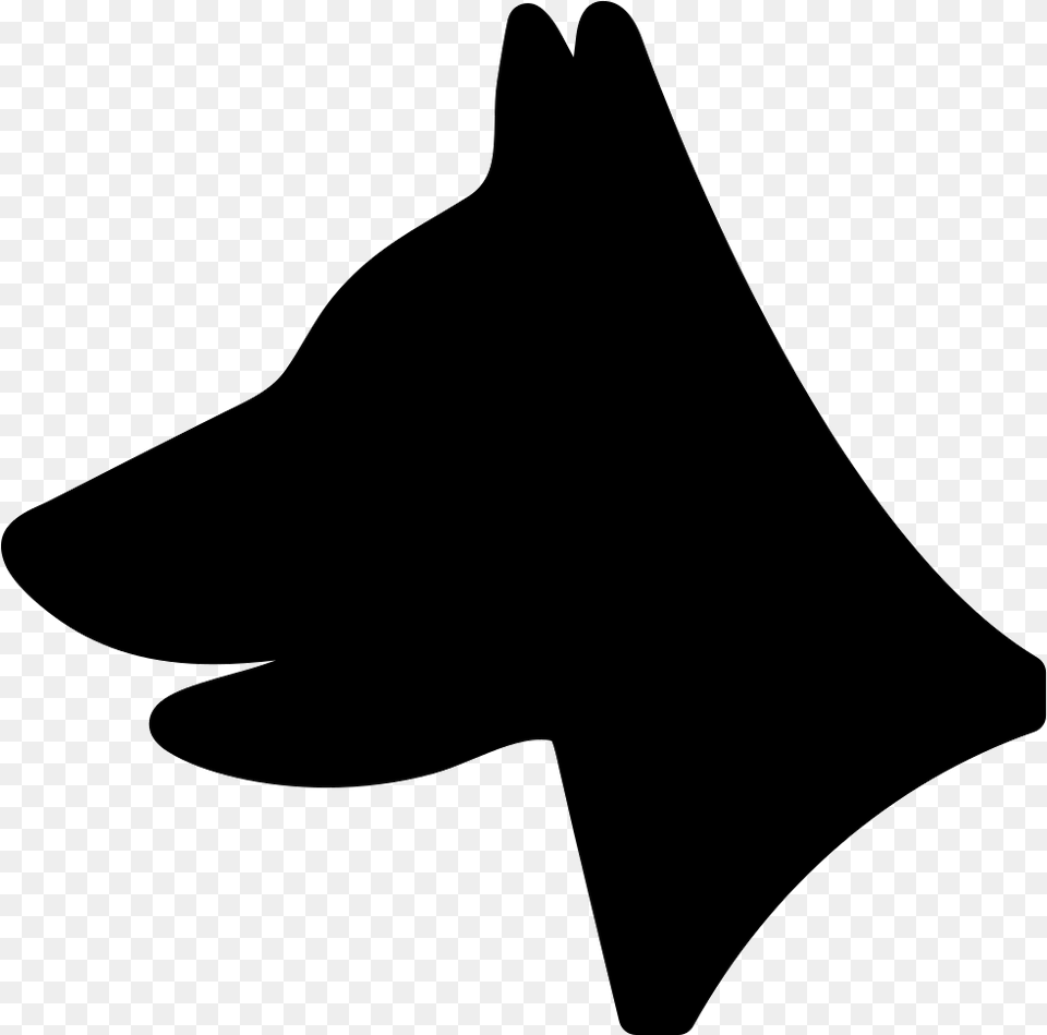Dog Head Dog Head White Icon, Silhouette, Stencil, Animal, Fish Free Png