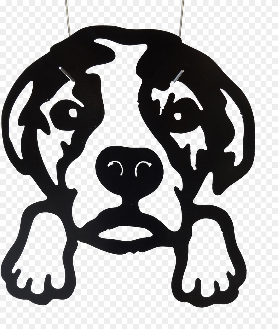 Dog Head On Fence, Accessories, Art, Ornament, Animal Free Png