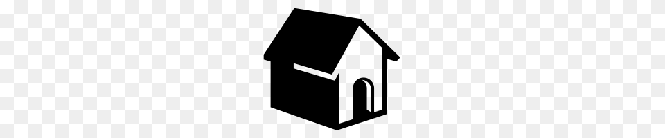 Dog House Icons Noun Project, Gray Png Image