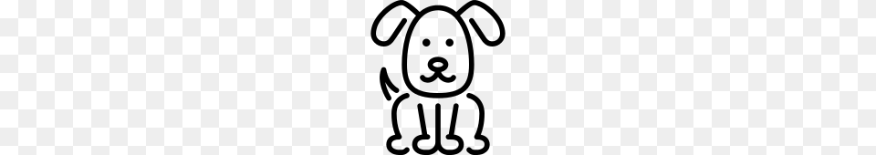 Dog Icon, Gray Free Png