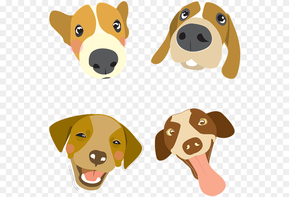 Dog Illustration Pet Big Head Dog Color Q Version Dog Illustration, Animal, Hound, Canine, Mammal Png Image