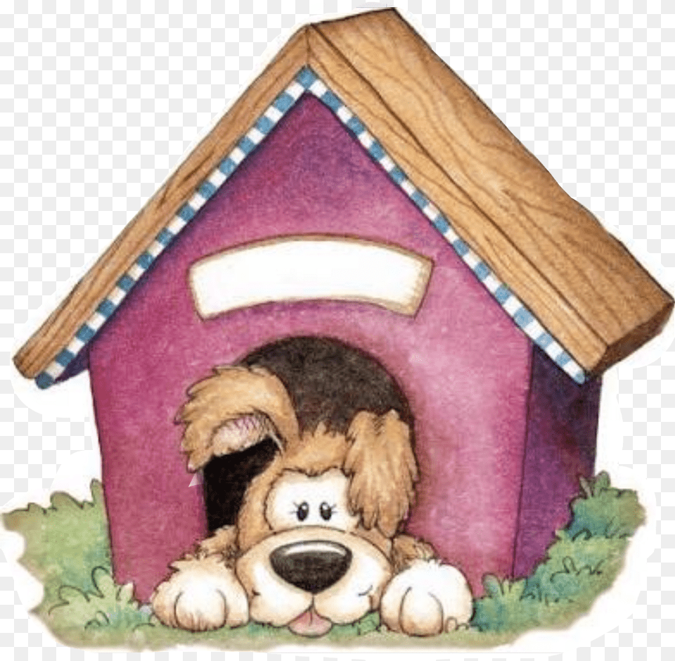 Dog Inside The Dog House Clipart, Dog House, Kennel, Den, Indoors Png