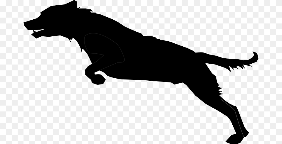 Dog Jumping, Silhouette Free Png Download