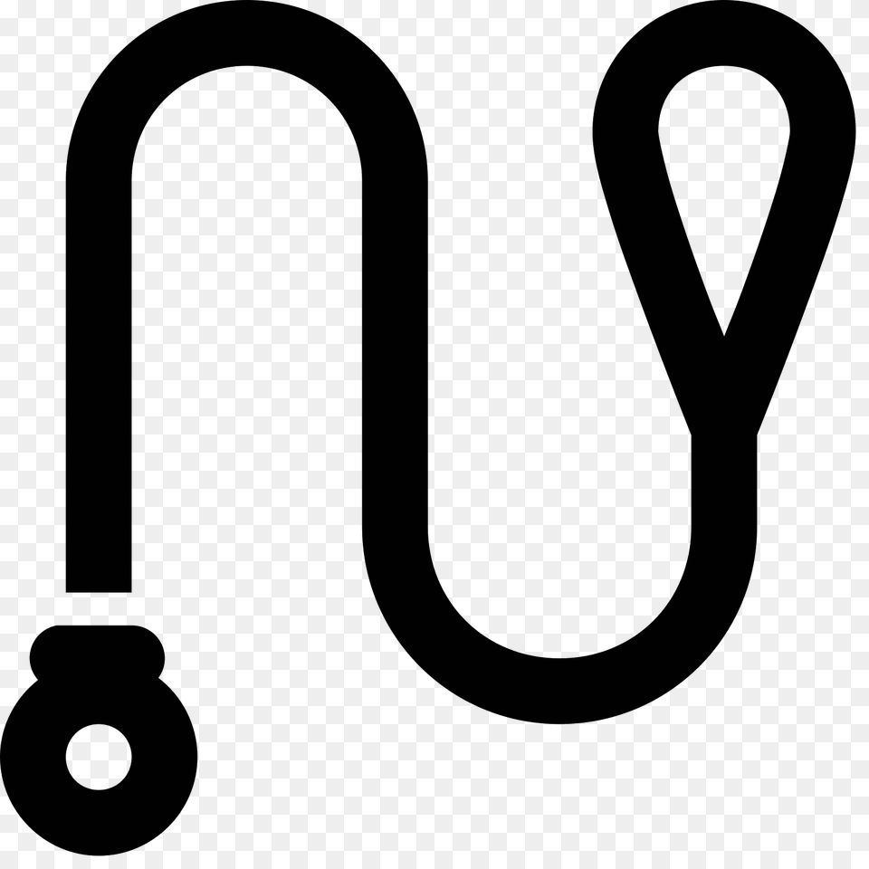 Dog Leash Icon, Gray Png Image