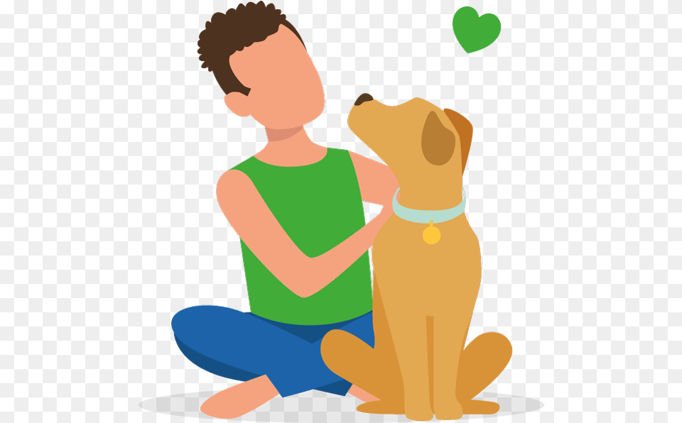 Dog Licks, Boy, Child, Male, Person Free Png Download